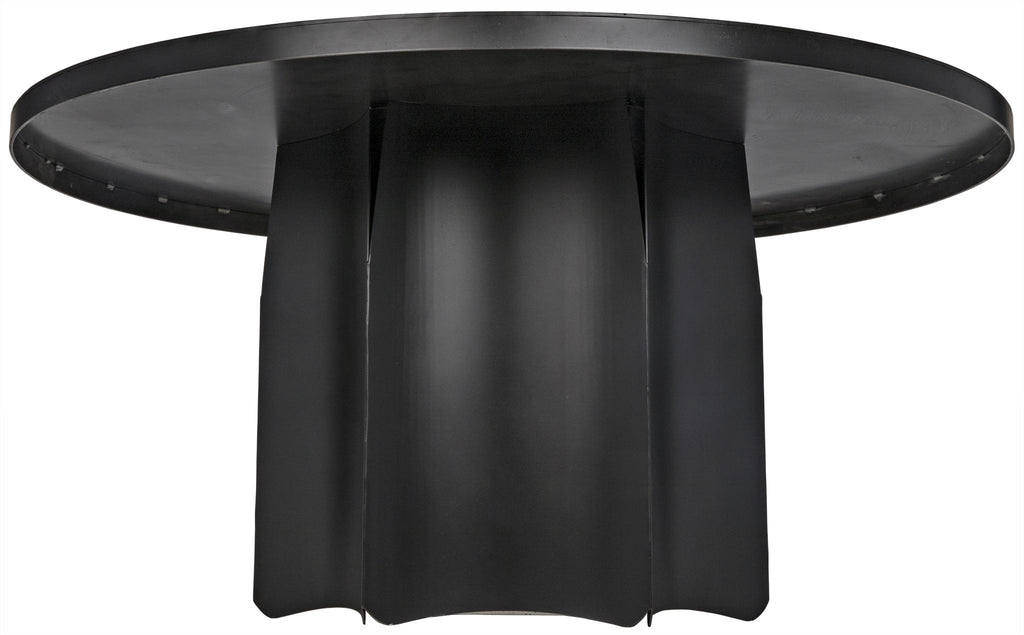 NOIR Rome Dining Table Black Steel