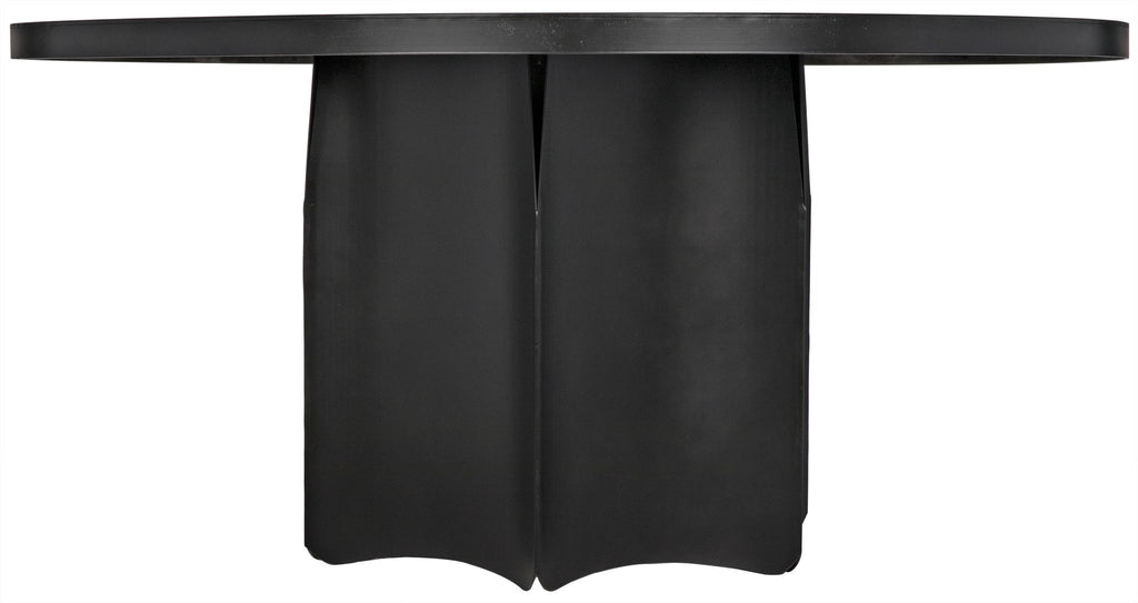 NOIR Rome Dining Table Black Steel