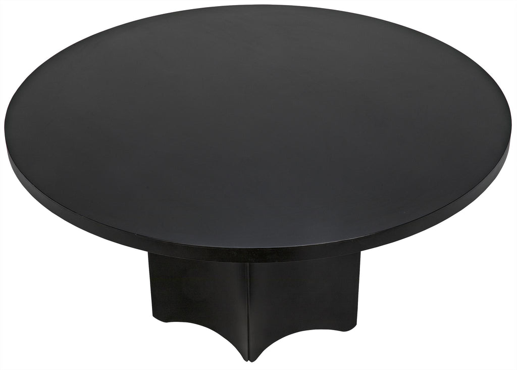 NOIR Rome Dining Table Black Steel