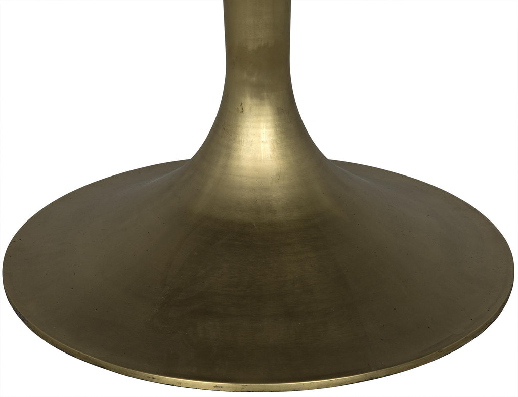 NOIR Herno Table Steel with Brass Finished Base