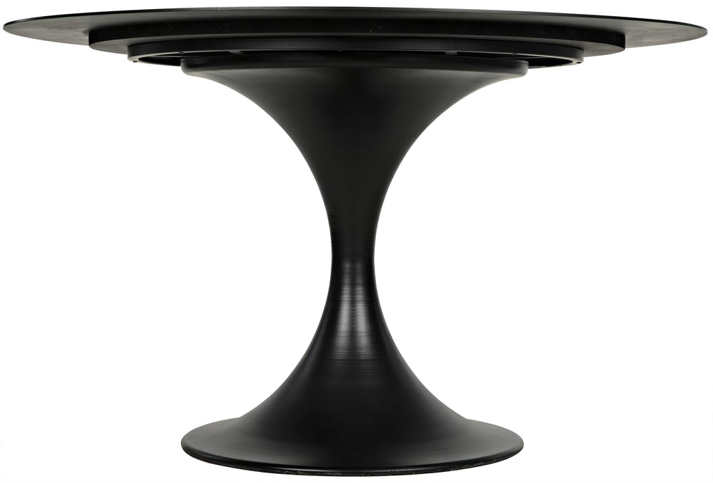 NOIR Herno Table 48" Black Steel