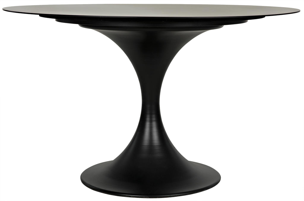 NOIR Herno Table 48" Black Steel