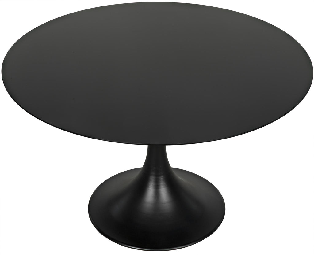 NOIR Herno Table 48" Black Steel