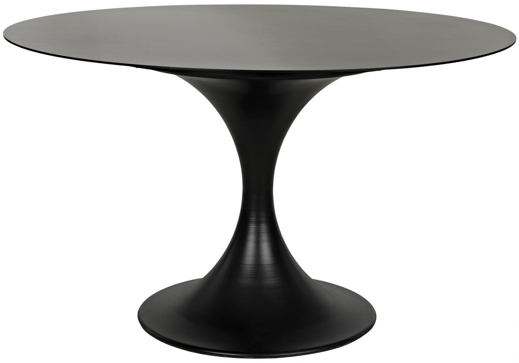 NOIR Herno Table 48" Black Steel