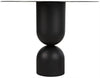 Noir Wanda Dining Table Black Steel