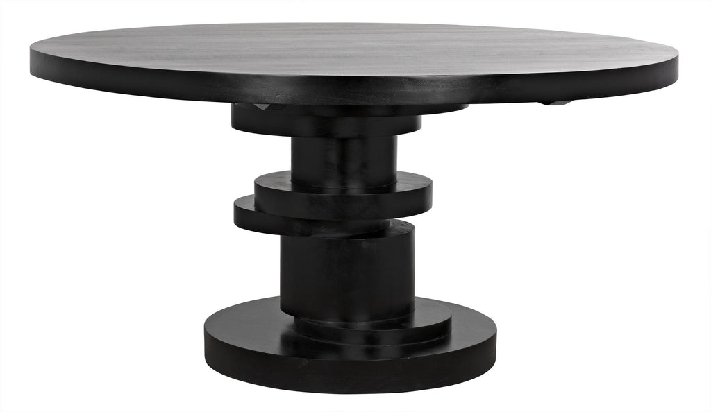 NOIR Hugo Dining Table Hand Rubbed Black