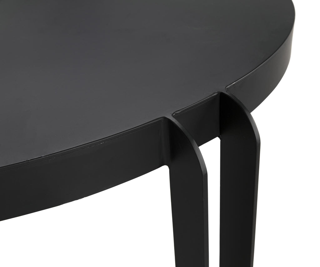 NOIR Marcellus Dining Table 49" Black Metal