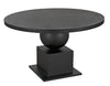 Noir Emira Dining Table Black Metal