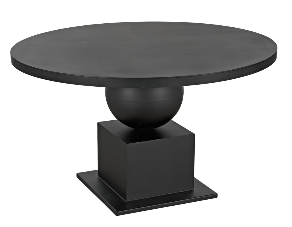 NOIR Emira Dining Table Black Metal