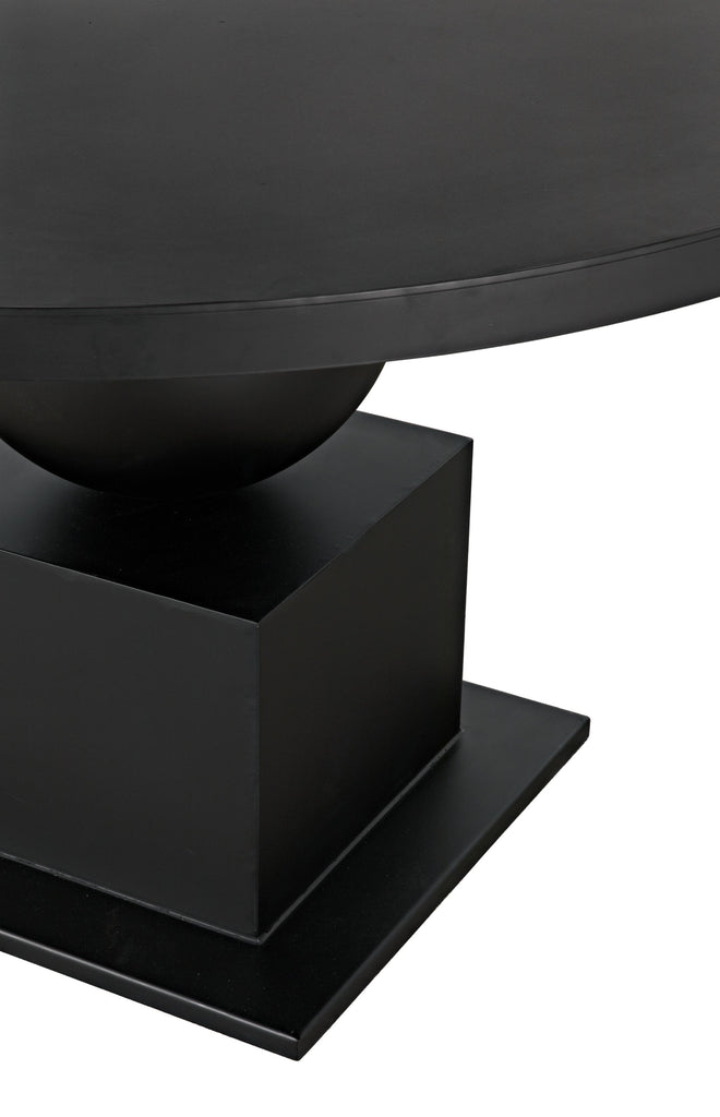 NOIR Emira Dining Table Black Metal