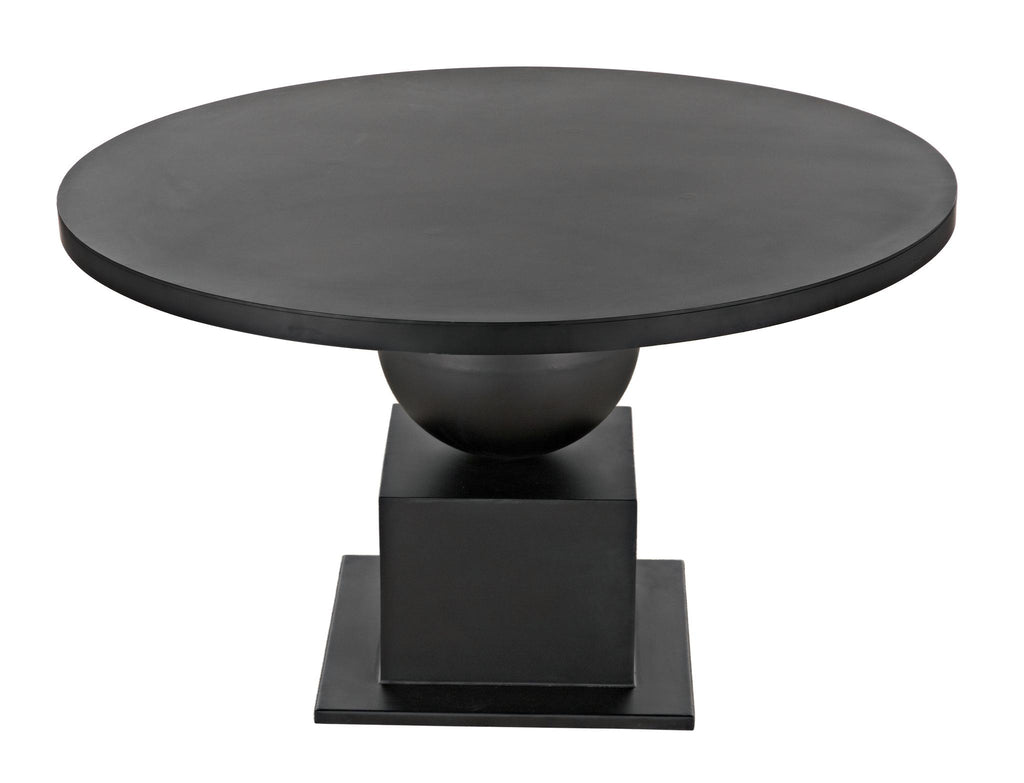 NOIR Emira Dining Table Black Metal