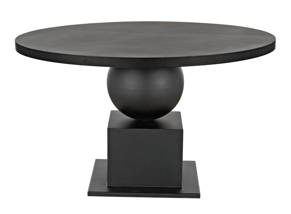 NOIR Emira Dining Table Black Metal