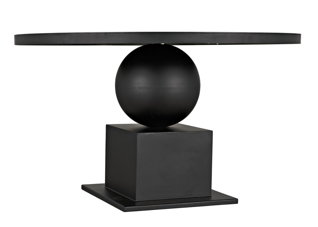 NOIR Emira Dining Table Black Metal