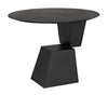 Noir Round Pieta Table Black Steel