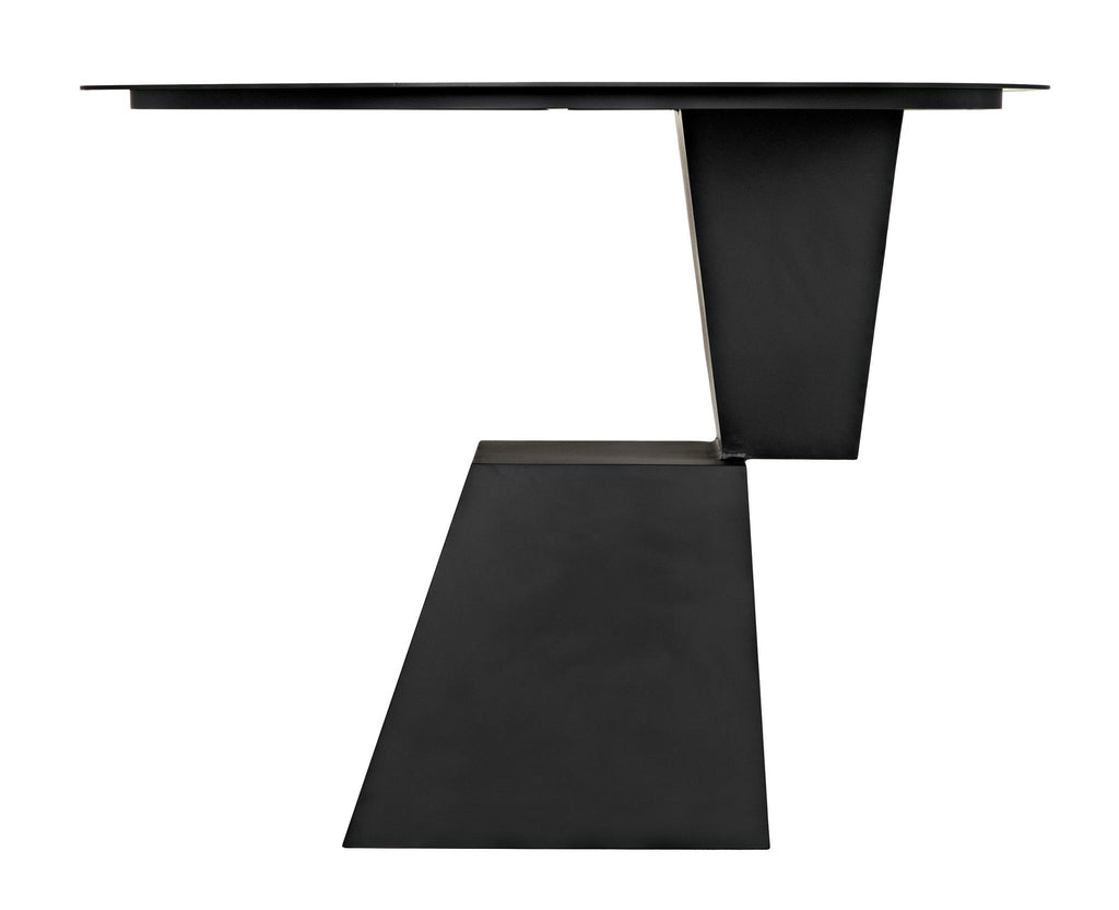 NOIR Round Pieta Table Black Steel