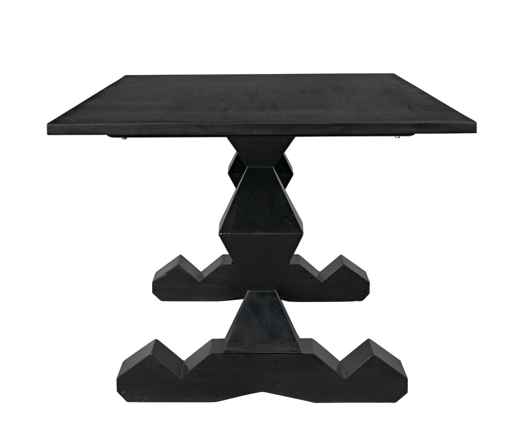 NOIR Madeira Dining Table Hand Rubbed Black