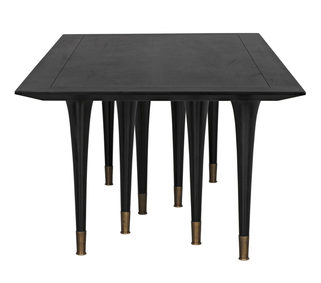 NOIR Romeo Dining Table Hand Rubbed Black