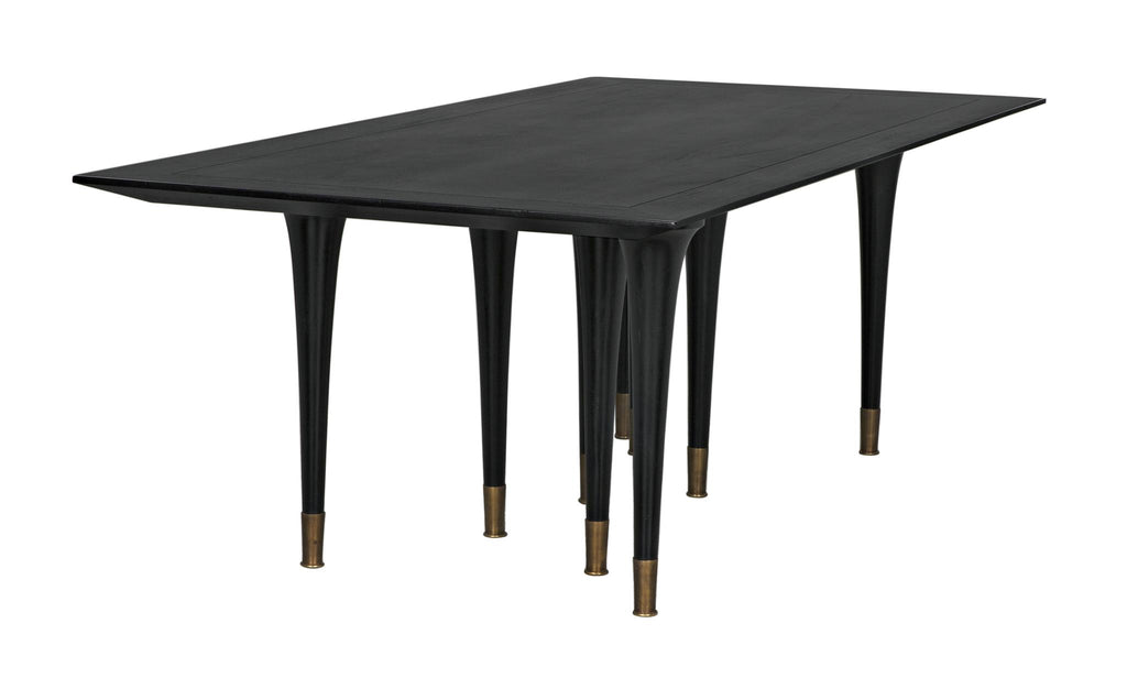 NOIR Romeo Dining Table Hand Rubbed Black