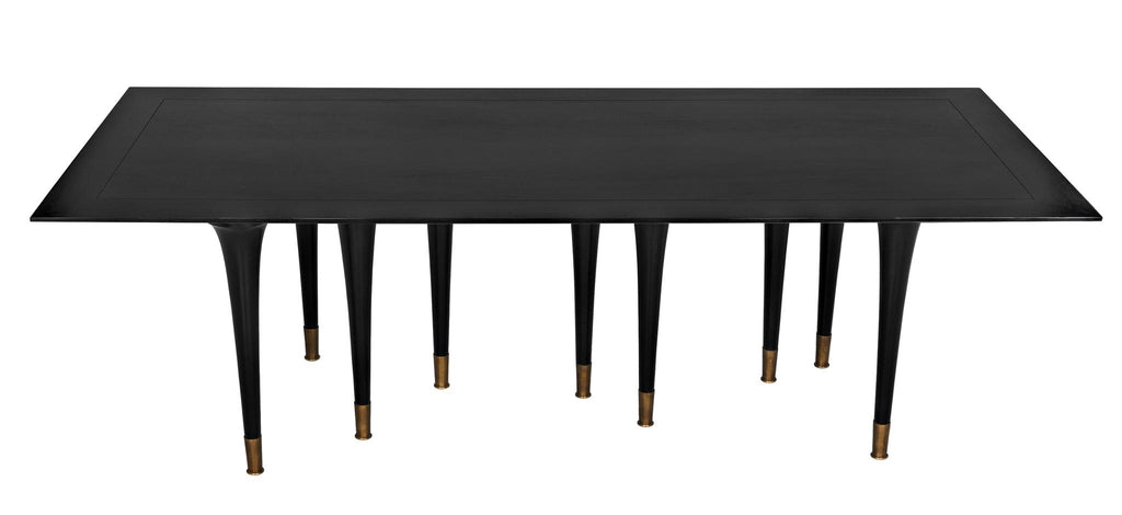 NOIR Romeo Dining Table Hand Rubbed Black