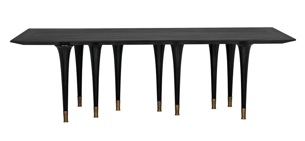 NOIR Romeo Dining Table Hand Rubbed Black