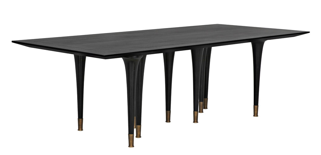 NOIR Romeo Dining Table Hand Rubbed Black