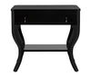 Noir Weldon Side Table Distressed Black