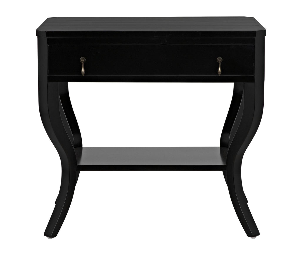 NOIR Weldon Side Table Distressed Black