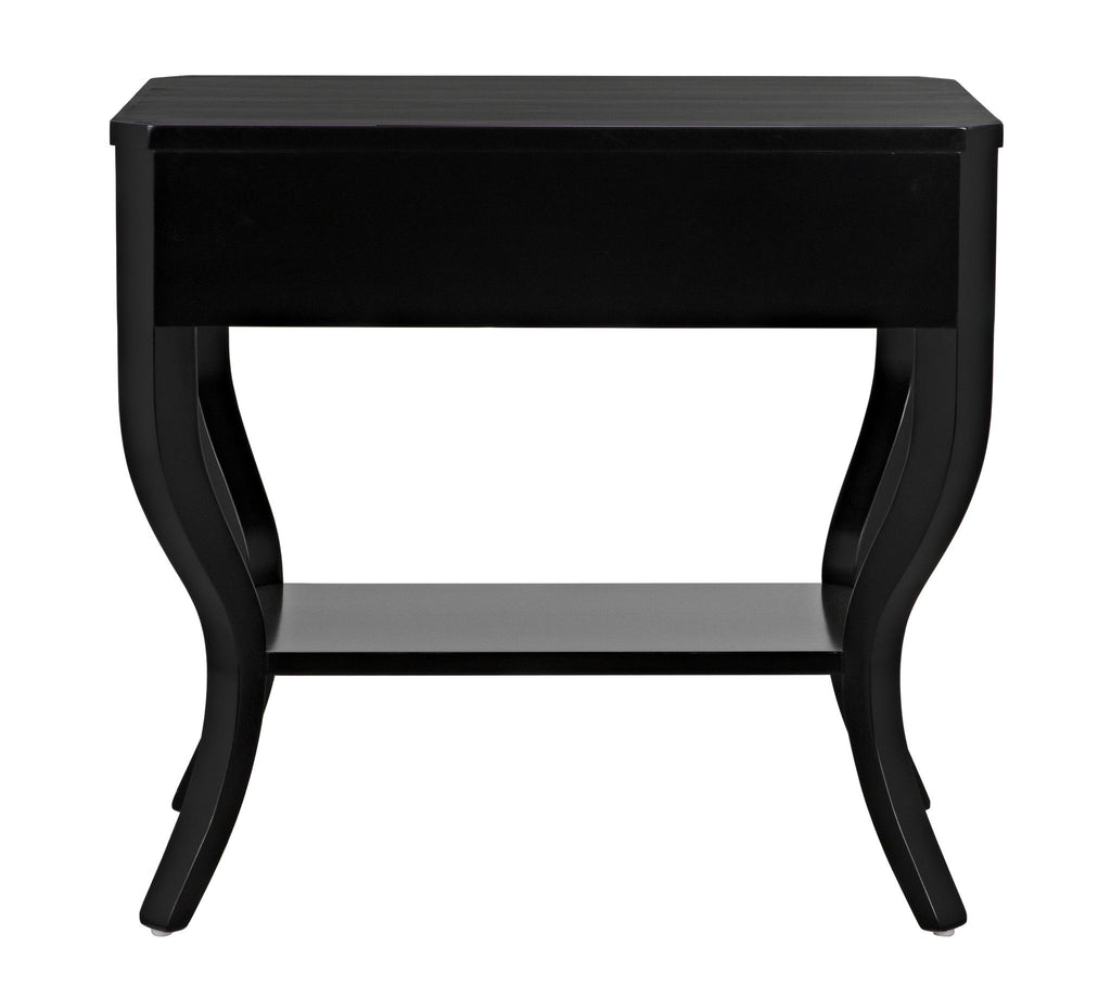 NOIR Weldon Side Table Distressed Black