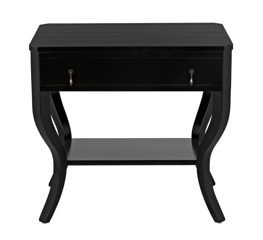 NOIR Weldon Side Table Distressed Black