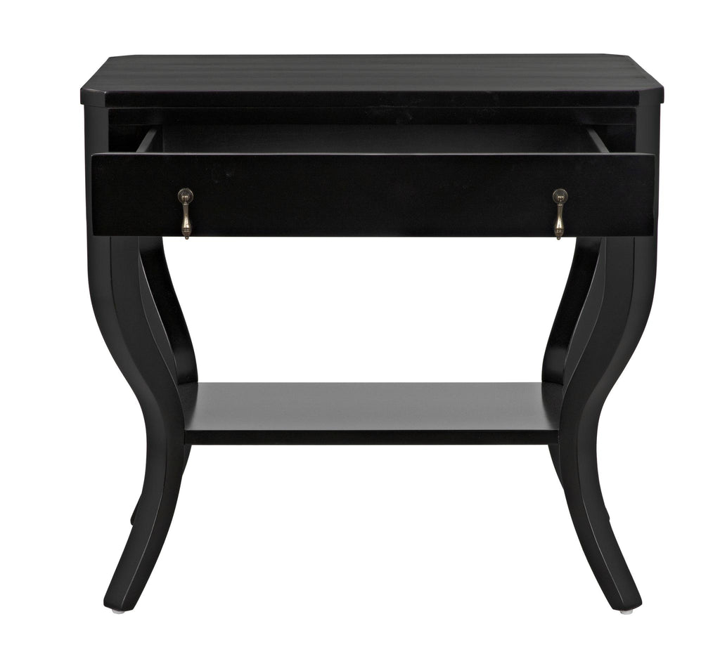 NOIR Weldon Side Table Distressed Black