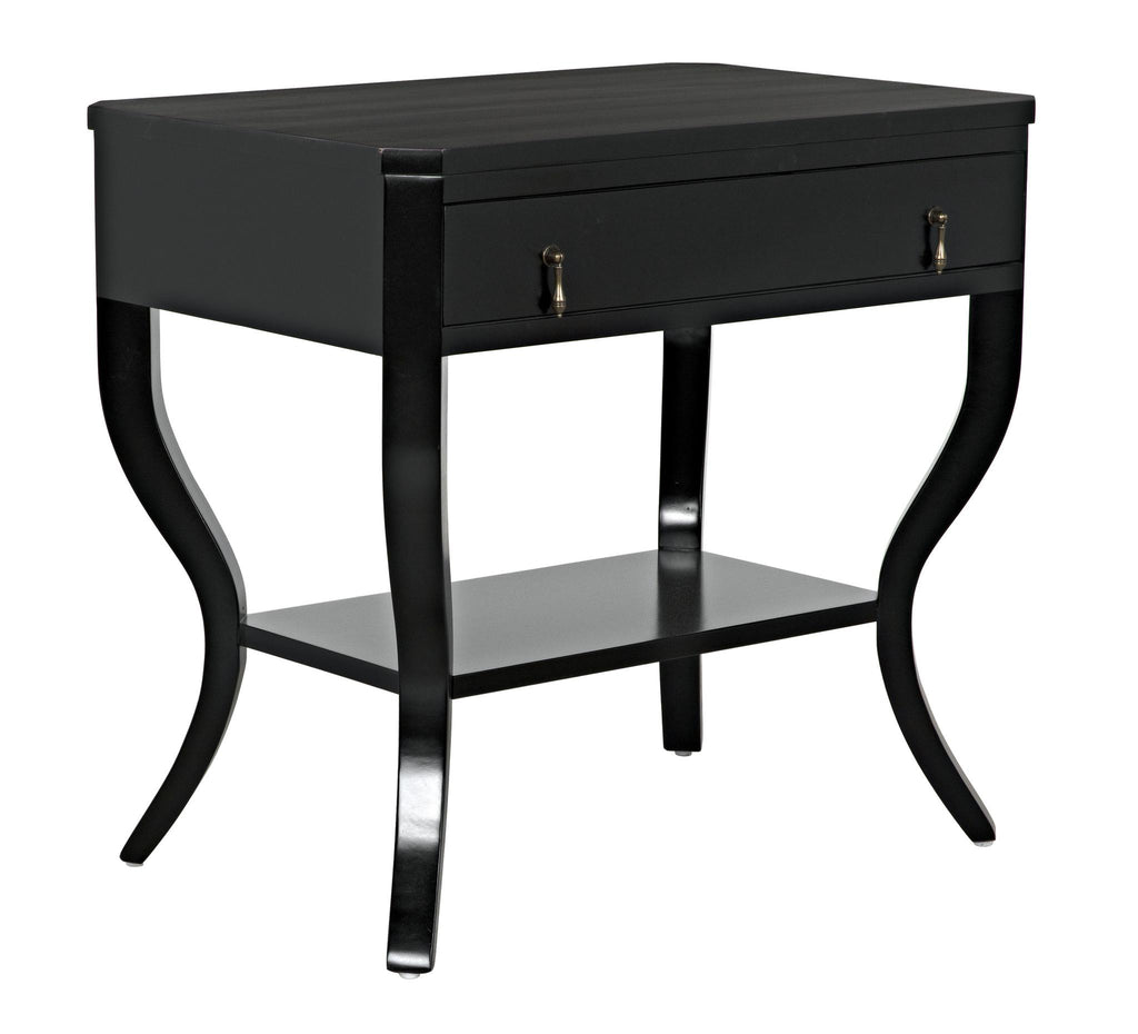 NOIR Weldon Side Table Distressed Black