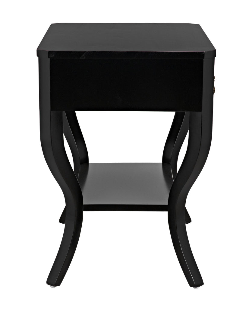 NOIR Weldon Side Table Distressed Black