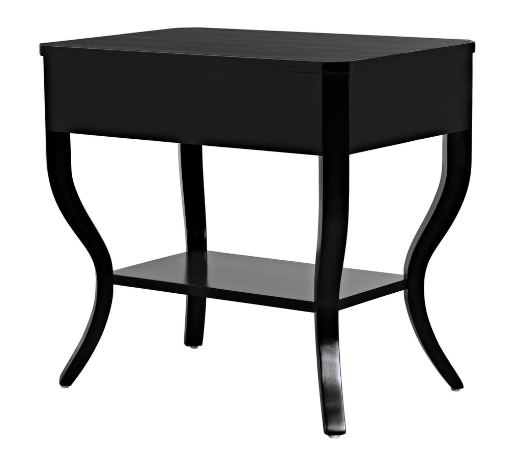 NOIR Weldon Side Table Distressed Black