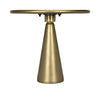 Noir Hiro Short Side Table Metal With Brass Finish