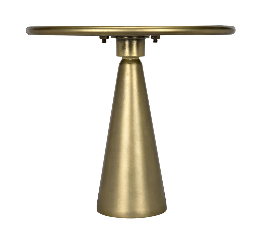 NOIR Hiro Short Side Table Metal with Brass Finish