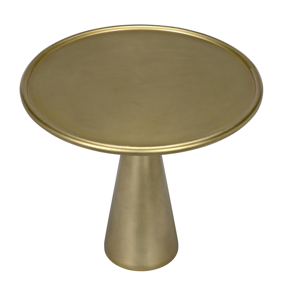 NOIR Hiro Short Side Table Metal with Brass Finish