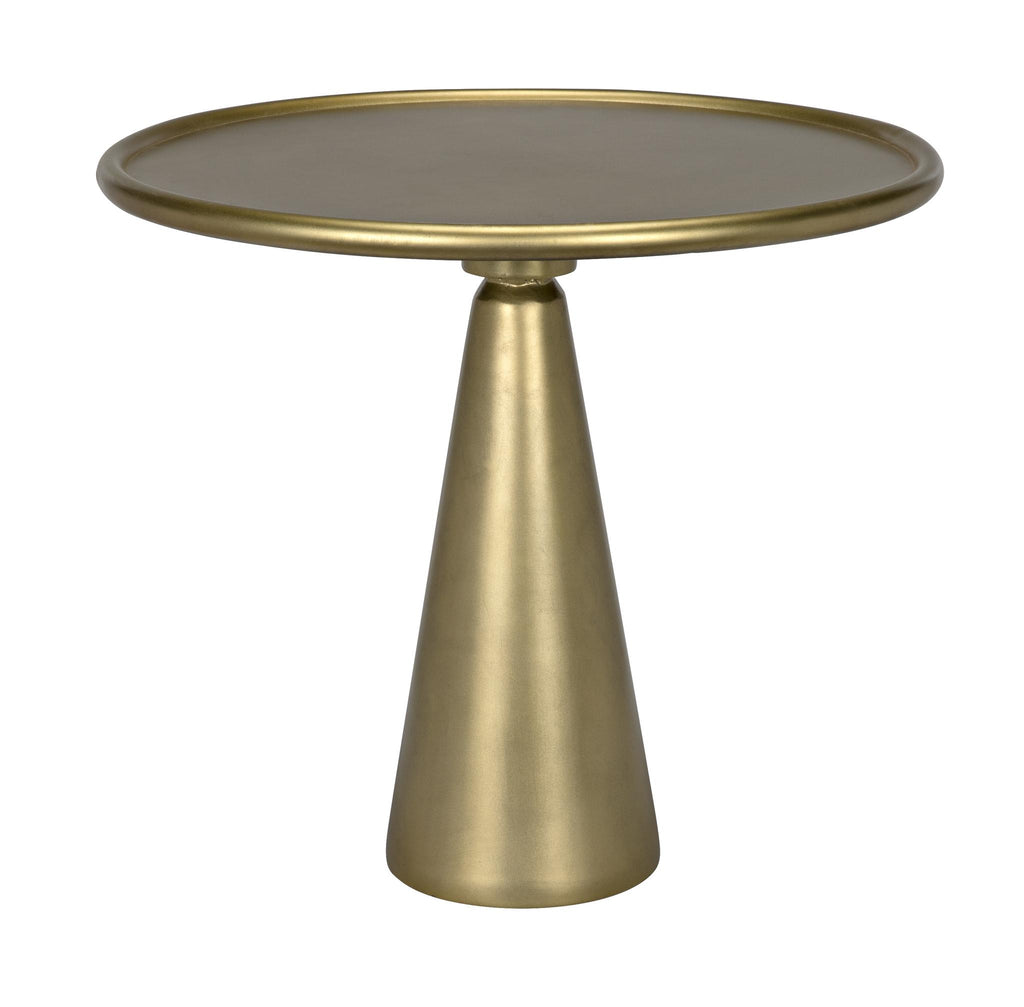 NOIR Hiro Short Side Table Metal with Brass Finish