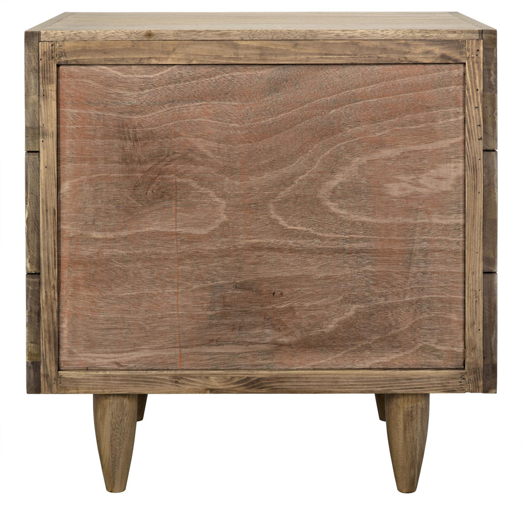 NOIR David 32" Side Table Washed Walnut