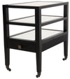 Noir Lesly Side Table Black