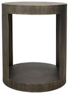 Noir Chrysler Side Table Steel With Aged Brass Finish