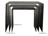 Noir Yves Side Table Large Black Steel