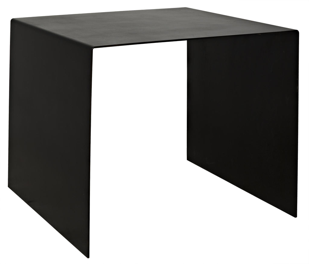 NOIR Yves Side Table Large Black Steel