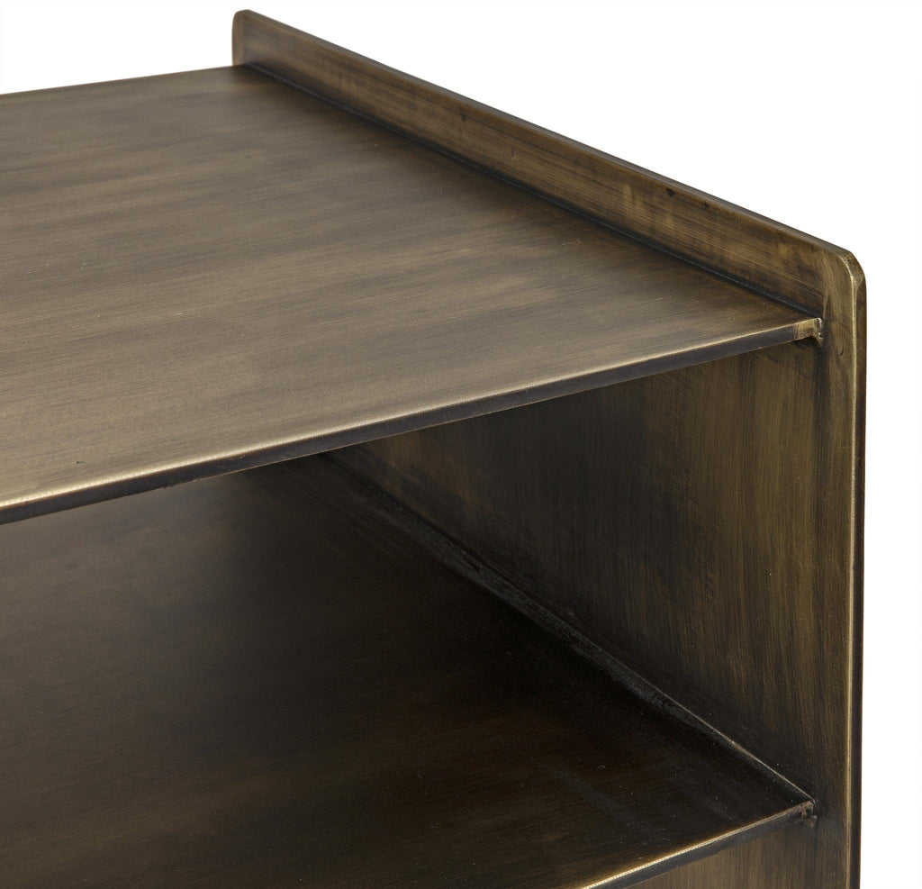 NOIR Cyrus Side Table Aged Brass