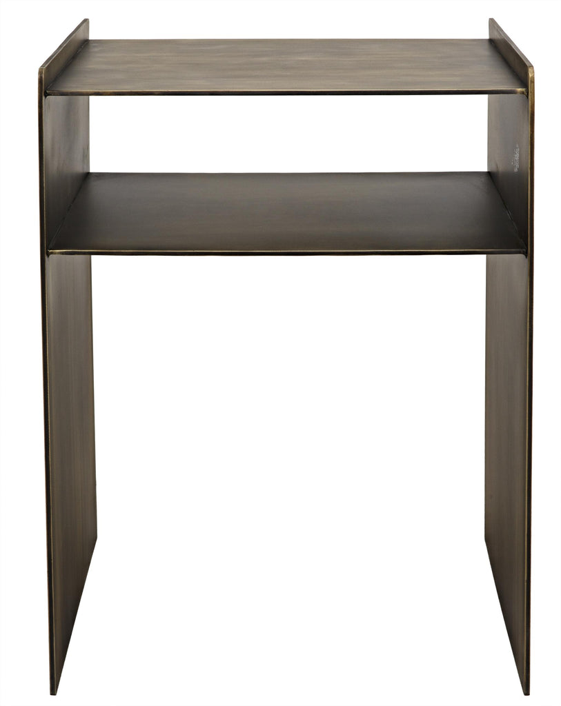 NOIR Cyrus Side Table Aged Brass