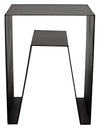 Noir Quintin Side Table Black Steel