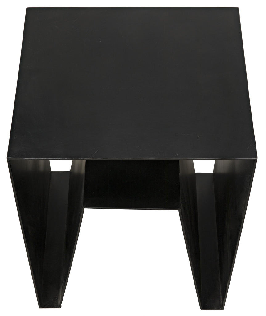 NOIR Quintin Side Table Black Steel