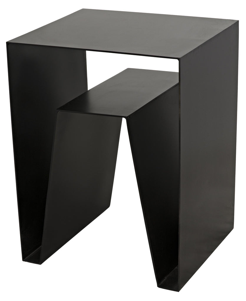 NOIR Quintin Side Table Black Steel