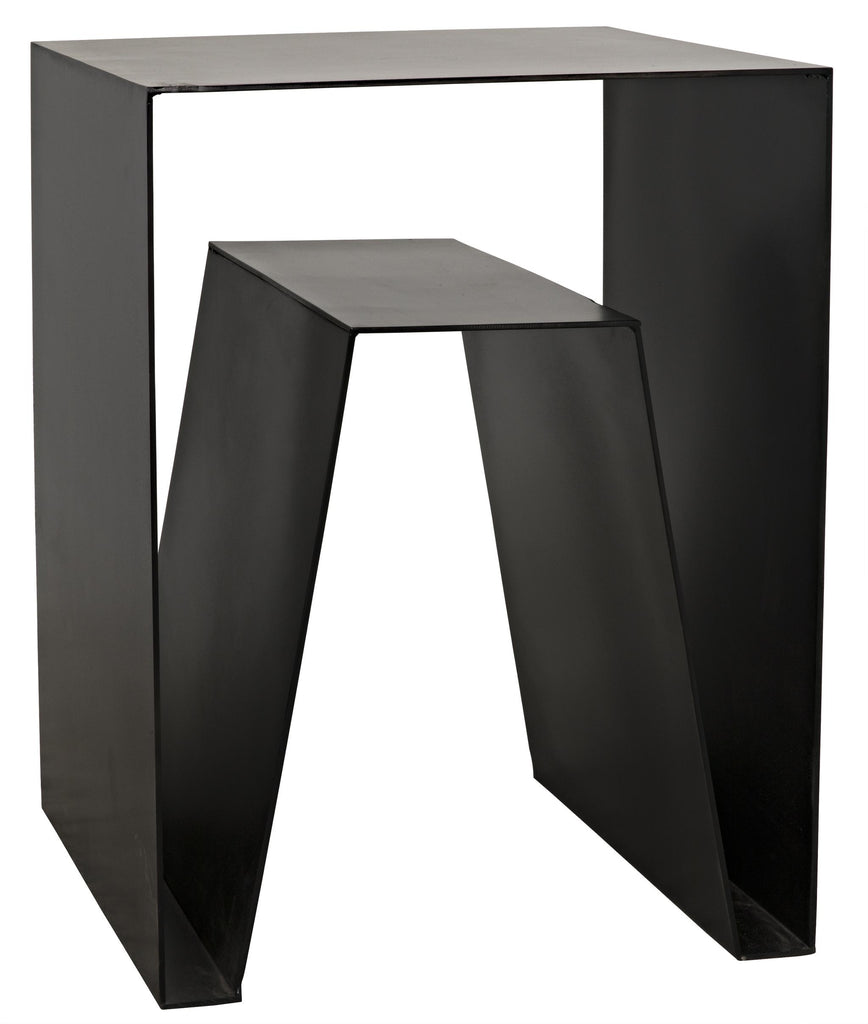 NOIR Quintin Side Table Black Steel