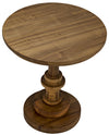 Noir Comodo Side Table Gold Teak