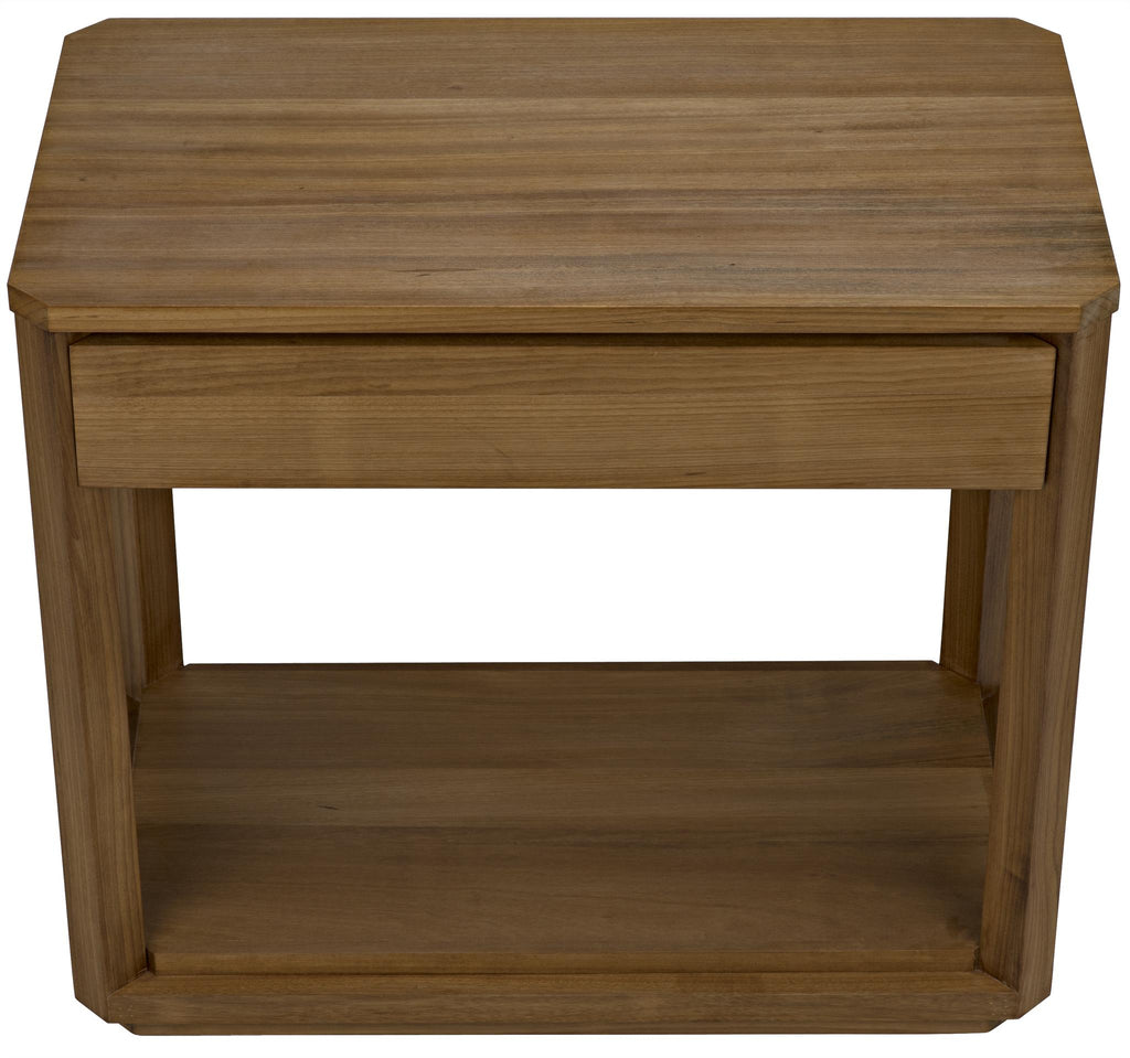 NOIR SL11 Side Table Gold Teak